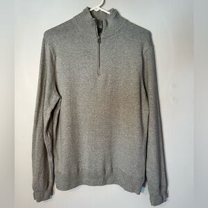 J. Crew grey gray sweater 100% organic cotton Size Medium M